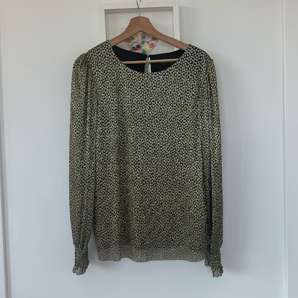 Phase Eight Valery Plisse Foil Top - Picture 1 of 2